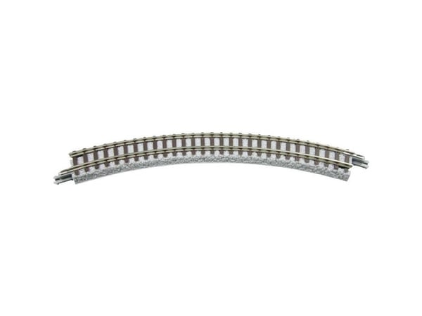 Rokuhan spor 7297011 (med ballast) buet spor 45° 120 mm, 4 stk