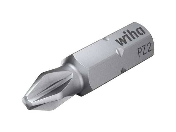 Wiha 7012 Z, 3 stykker, Pozidriv, PZ2, 25 mm, 5,1 g, Sekskantet