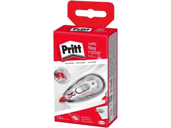 Rettetape Pritt flex, genopfyldelig, 6 mm x 12 m