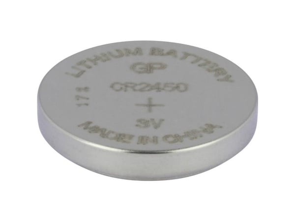 GP Batteries Lithium Cell CR2450, Single-use battery, CR2450, Lithium, Knap/mønt, 3 V, 1 stk