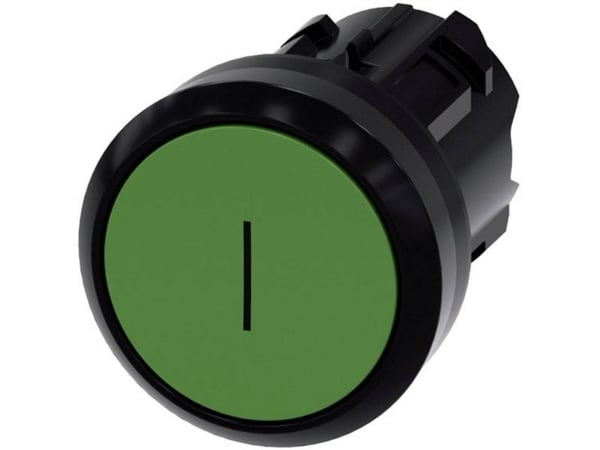 Siemens 3SU1000-0AB40-0AC0, Muovi, IP66, IP67, IP69, IP69K, Musta, Vihreä, 2,95 cm, 35,3 mm, 30 mm