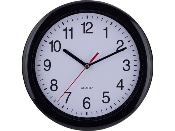 EUROTIME 22221 Kvartsi seinäkello 25 cm musta