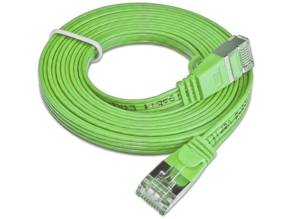 SLIM Patchcords SLIM STP, 3 m, Cat6, S/UTP (STP), RJ-45, RJ-45, Grønn