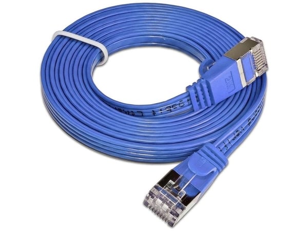 Triotronik Cat 6 - 3m - RJ-45 - RJ-45 - M?nnlich/m?nnlich - Cat6 - U/FTP (STP) - Blau (PKW-STP-SLIM-KAT6 3.0 BL)