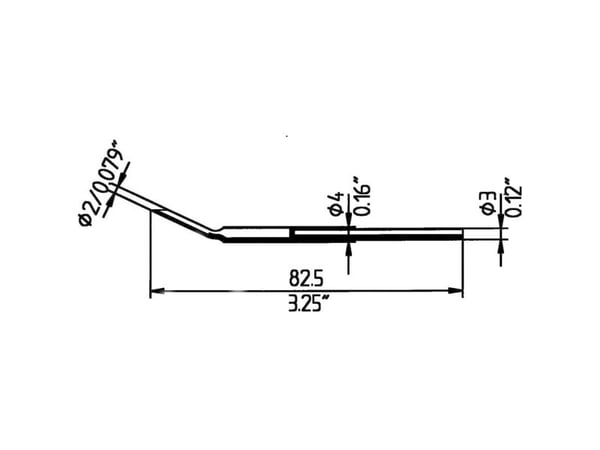 Ersa MD/SB loddespiss Spissstørrelse 2 mm Innhold 2 stk