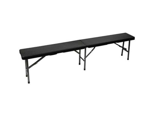 Perel FP160R, Svart, High-Density Polyethylene (HDPE), Stål, Solid/Fast, 600 kg, 1800 mm, 250 mm