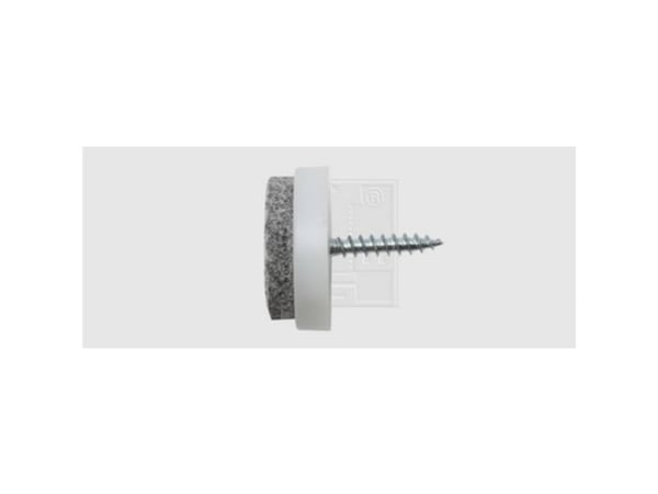SWG 684 120 240 80 skruvbar, rund hvit (Ø) 24 mm 4 stk