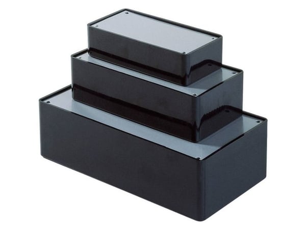 TEKO COFFER A/5.9 universal skap 100 x 55 x 25 ABS sort, 1 stk