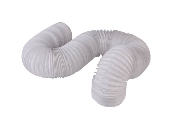 Wallair N52824 fleksibelt ventilasjonsrør i plast (Ø x L) 10,2 cm x 6 m hvit