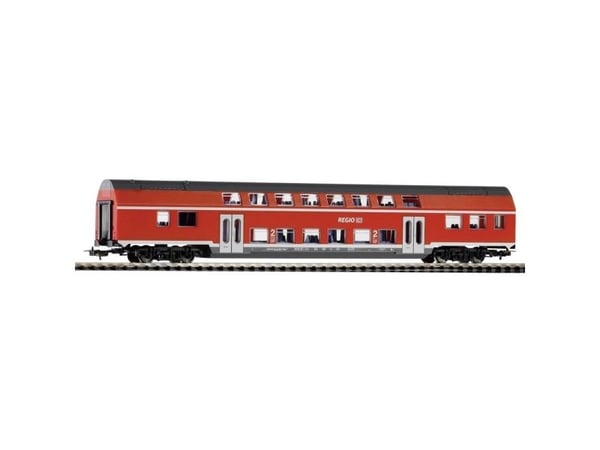 PIKO Bi-Level Coach DB Regio VI, Jernbanemodell, HO (1:87), Alle kjønn, Sort, Rød, Ikke for barn under 36 måneder