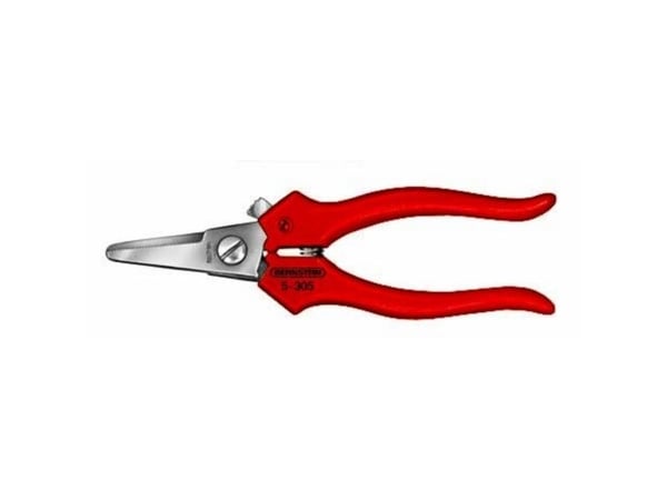 Bernstein 5-305, Klemmetenger, 3 cm, Rød, 145 mm, 58 g