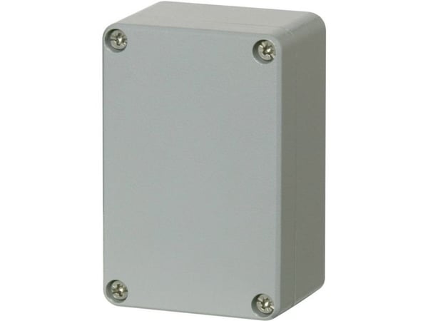 FIBOX Montageboks Korrosionsstanding Aluminium 66x100x46 mm Grå RAL7001 IP 66 og IP 67 Tom