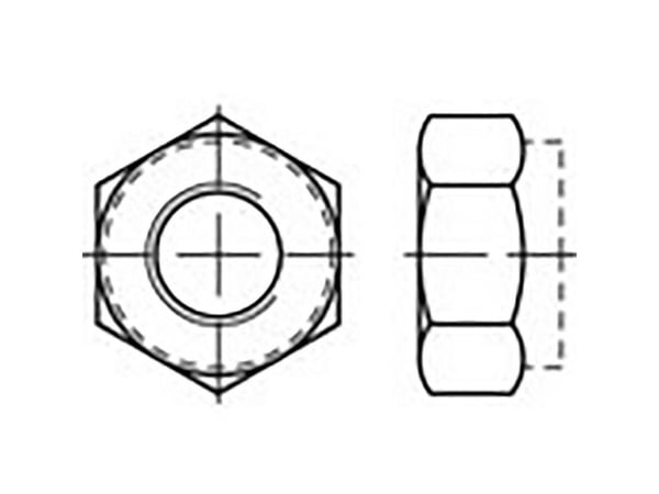 TOOLCRAFT TO-6864603 sekskantmuttere M3 DIN 985 stål galvanisert 100 stk