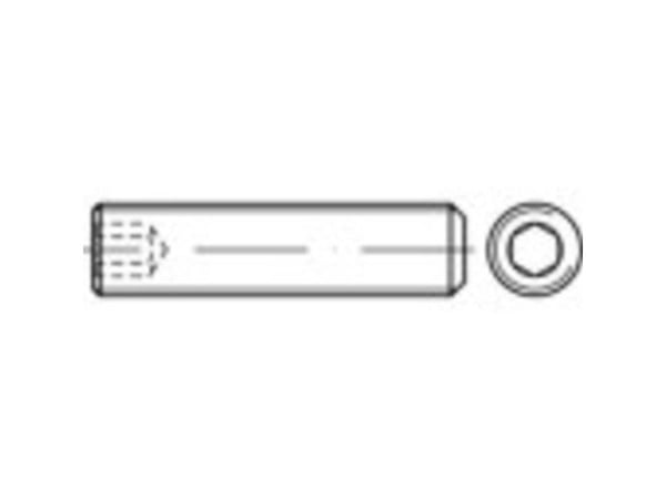 TOOLCRAFT 117576 gjengekran M14 50 mm stål, 50 stk