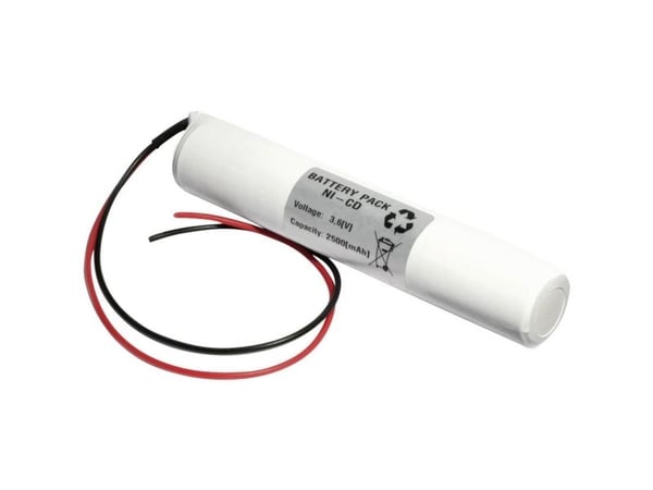 Emmerich 36C2500S nødlysbatteri kabel 3,6 V 2500 mAh