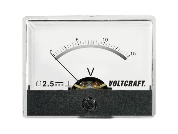 Voltcraft innbyggingsmåler AM-60X46/15V/DC 15 V dreiespole (AM-60X46/15V/DC)