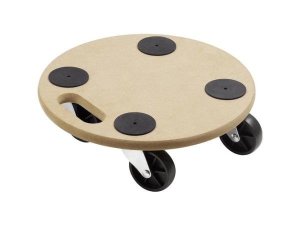 Meister Werkzeuge 0821350 transportvogn i tre, bæreevne (maks.): 150 kg, 350 x 350 x 100 mm, antall hjul 4