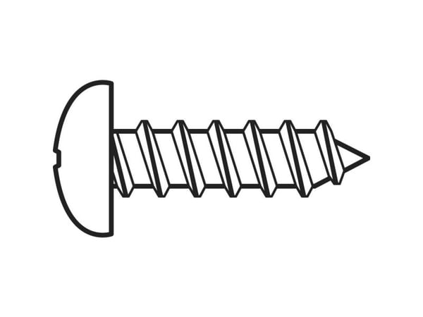 TOOLCRAFT 827354 linsehode sporskruer 2,2 mm 6,5 mm kryssspor Philips DIN 7981-C galvanisert stål 100 stk