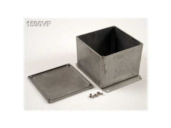Hammond Electronics 1590VFBK universalkabinett 119,5 x 119,5 x 94 mm aluminium sort, 1 stk