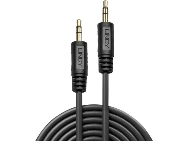 Lindy 35642, 3.5mm, Hankjønn, 3.5mm, Hankjønn, 2 m, Svart