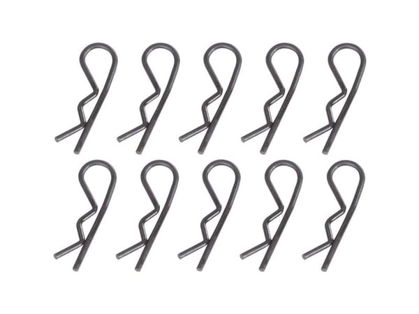 Reely 1:5 karosseriklemmer svart lengde 30 mm 10 stk (511131)