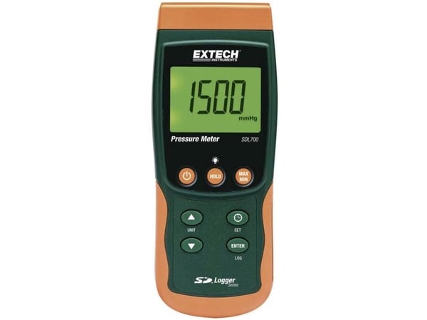 Extech SDL700 Utrustning för tryckmätning Gaser, vätskor 0,002 - 20 bar