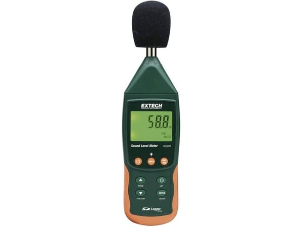 Lydnivå-måleapparat Extech SDL600 31.5 Hz - 8000 Hz 30 - 130 dB Kalibreret Fabriksstandard