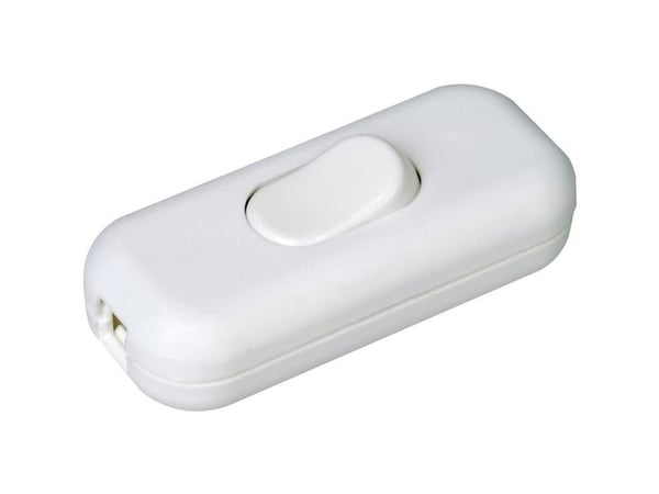Kopp 191317000 Johtokytkin vedonpoistolla Valkoinen 1 x Off/On 2 A 1 kpl 1 kpl