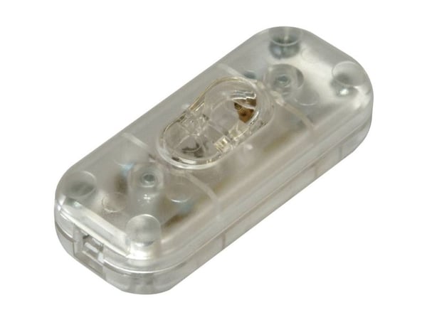 Kopp 191310089 Johtokytkin vedonpoistolla Läpinäkyvä 1 x Off/On 2 A 1 kpl 1 kpl