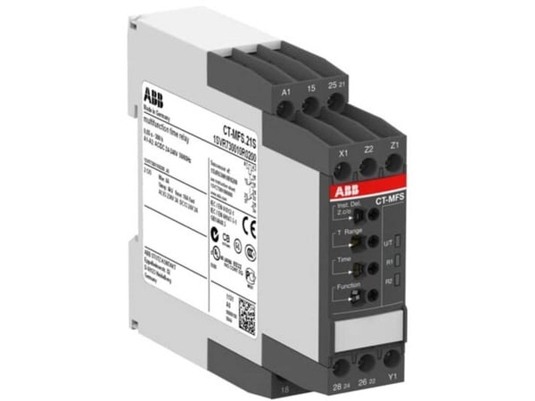 ABB CT-MFS.21S, Aikaviiverele, Harmaa, CAN/CSA C22.2 No.14 IEC/EN 63000 IEC/EN 61812-1 UL 508, 300 V, 50/60 Hz, 22,5 x 103,7 x 85,6 mm