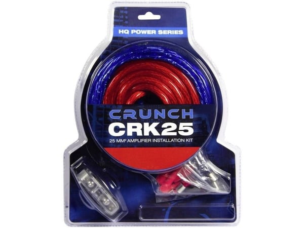 Crunch CRK25, Kabelsats, Svart, Blå, Röd