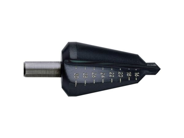 Exact 1605201 spiralbor i stål HSS, str. 1 - 3–14 mm, nitrert - HSS slagbor TiAIN, 3-fjærer