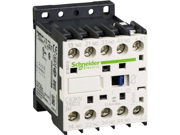 Schneider Electric CA3KN31BD3, Musta, Valkoinen, 10 A, 45 x 57 x 58 mm, 225 g, -25 - 50 °C