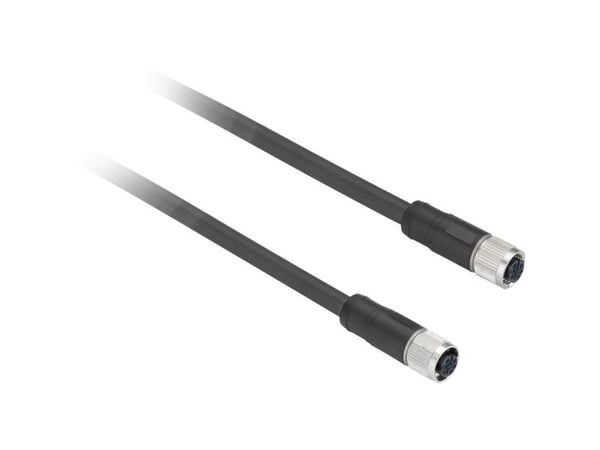 Schneider Electric XZCPV1141L2, 2 m, M12, Hunstik, Lajittelu, Polyvinyylikloridi (PVC), -25 - 80 °C