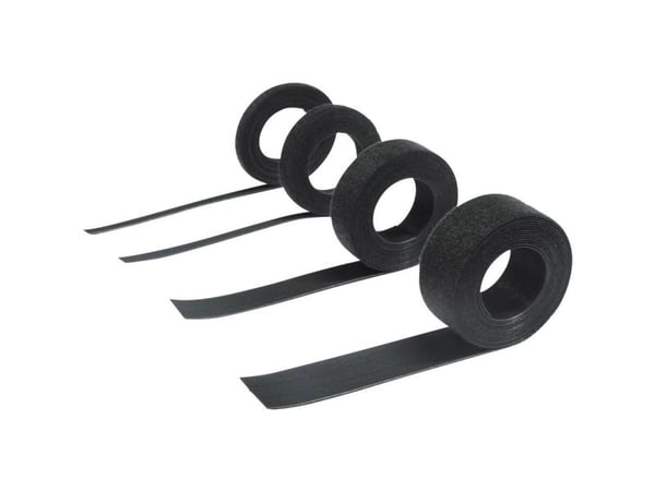 Hebotec 11-KE07015FRT Burrebånd til samling Burrebånd statisk loop del (L x B) 15000 mm x 7,5 mm Sort 15 m