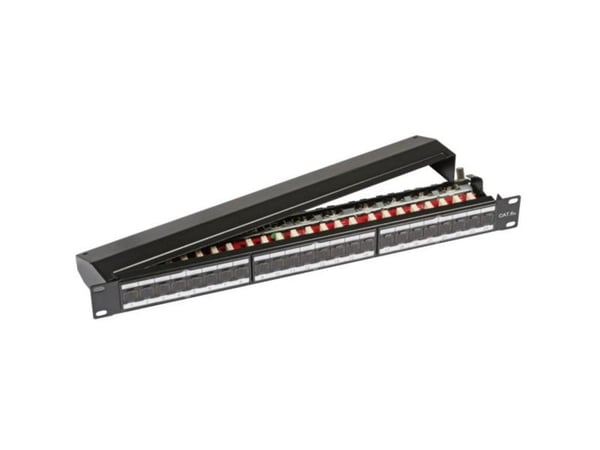 EFB Elektronik 37656.1, Cat6a, Sort, Metall, Rackmontering, 1U, 482,6 mm