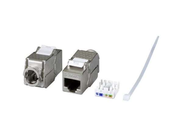 EFB Elektronik E-200100, Flat, Metallisk, RJ-45, IDC, Hunkjønn, Hunkjønn