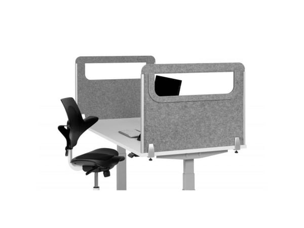 BakkerElkhuizen BE Safety Screen side Acrylic, Lysegrå, PET-filt, Plast, Grå, Akryl, 1 stykker