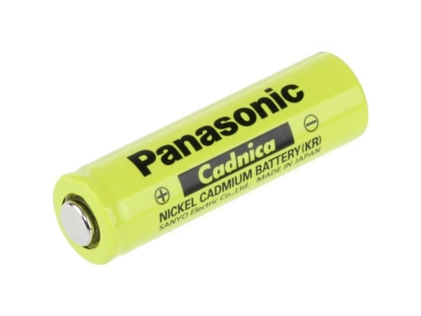 Panasonic N600AAK spesialbatteri R6 (AA) 1,2 V NiCd 600 mAh tåler høy temperatur (1 stk)