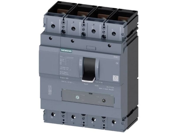 Siemens 3VA1450-4EF42-0AA0 Strömbrytare 1 st Inställningsområde (ström): 350 - 500 A Kopplingsspänning (max.): 690 V/AC, 600 V/DC (B x H x D) 184 x...