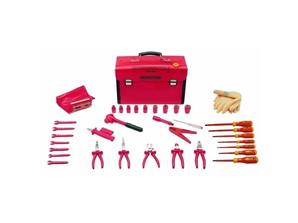 BERNSTEIN sikkerhetsverktøykoffert SAFETY 8100 VDE, med utstyr 35 deler 440 x 175 x 310 mm