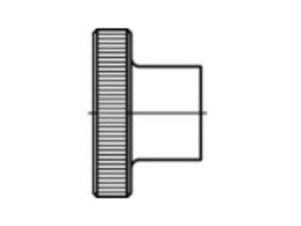 TOOLCRAFT 1060876 fingerhodeskruemuttere M3 DIN 466 rustfritt stål (25 stk.)