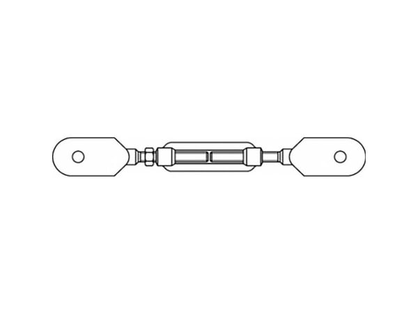 TOOLCRAFT TO-6866052 trådstrammer M20 stål sinkbelagt DIN 1480 1 stk
