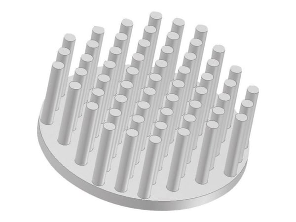Fischer Elektronik ICK S R 50 x 20 nastallinen jäähdytyselementti 8,55 K/W (Ø x H) 50 mm x 20 mm