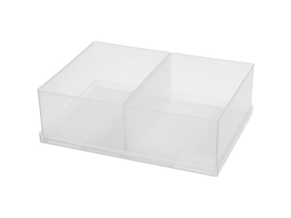 raaco Insert 80 2xBA6-1, Brett, Assorter 80, Boxxser 80 CarryLite 80, Gjennomsiktig, 220 mm, 160 mm, 69 mm