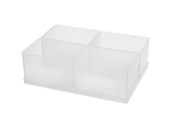 raaco Insert 80 4xBA7-1, Brett, Assorter 80, Boxxser 80, CarryLite 80, Gjennomsiktig, 220 mm, 160 mm, 69 mm