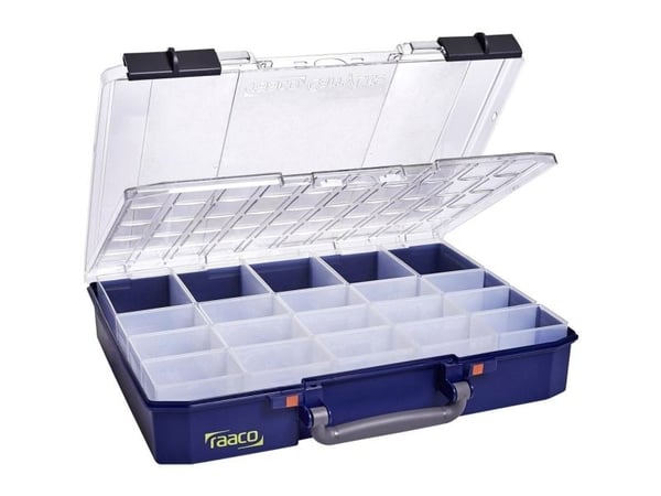 raaco CarryLite 80 5x10-20/DLU, Blå, Polykarbonat (PC), Polypropylen (PP), 413 mm, 330 mm, 82 mm, 1,97 kg