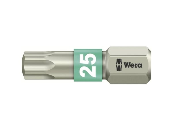 Wera 3867/1 TS TX 25 X 25 MM Torx-bit T 25 Rustfrit stål D 6.3 1 stk