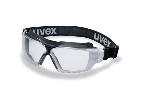 uvex pheos cx2 sonic - Vernebriller - klart glass - polykarbonat, textile - svart, hvit