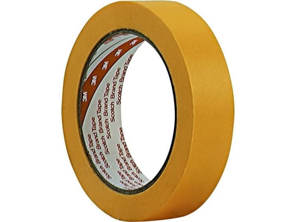 3M maleav masking tape 244 Gold 24 mm x 50 m tykkelse 0,08 mm ekstra tynn